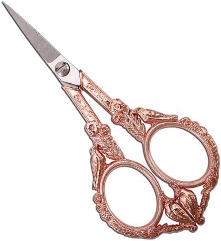 YOUGUOM Шевни Ножици за бродиране – Малки Реколта Ножици с Остър връх за Бродерия, произведения на изкуството,