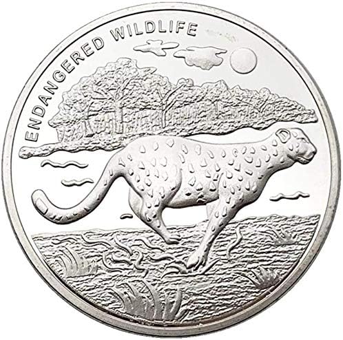 2015 Животни Златни и Сребърни Монети на Африка, Конго Леопард Айде Колекция от монети от Диви Животни и Възпоменателни