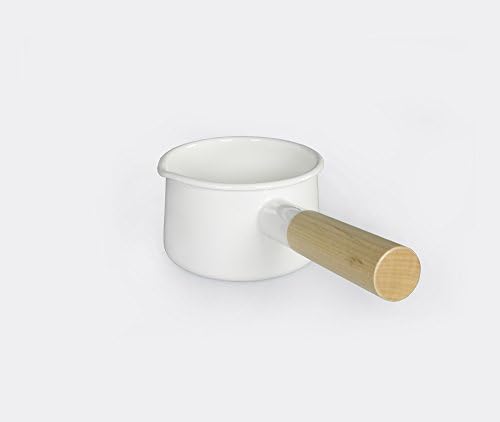Млечница Kaico White от емайлирани съдове за готвене от Koizumi Studio - Лесно почистване, и е идеален за приготвяне