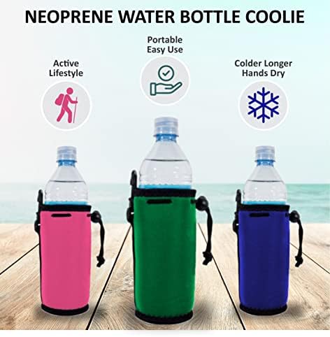 Празна Неопреновая бутилка за вода Coolie (Различни цветове, 6 опаковки)