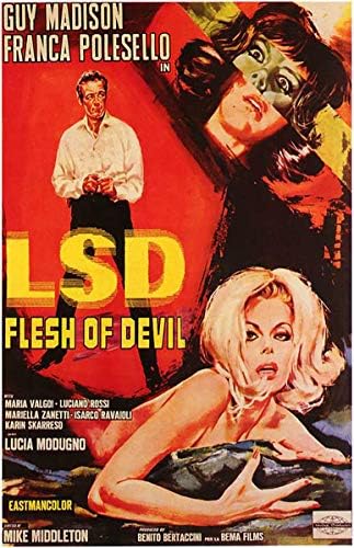 LSD Плът на дявола 1967 Филм 11 x 17 - инчов Мини-плакат sm