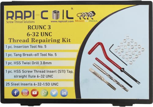 Комплект за ремонт на резби 6-32 UNC | RAPI-COIL®