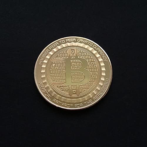 2 елемента Възпоменателна Монета, Позлатена Сребърна Монета Биткоин Виртуална Монета Криптовалюта 2021 Ограничена