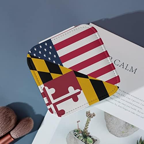 Американски и Държавен Флаг Мериленд Ковчег За Бижута Органайзер Дисплей Калъф За Съхранение на Притежателя