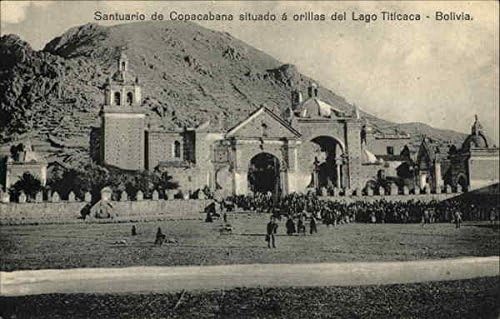 Santuario De Copacabana Situado A Orillas Del Lago Титикака Копакабана, Боливия Оригиналната Антични Картичка