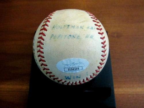 Кен Хольцман Къбс са се Възползвали # 1 през 1971 г. Автограф Използвана игри Фини Онл Бейзбол Jsa Рядка игра MLB Използвани Бейзболни топки