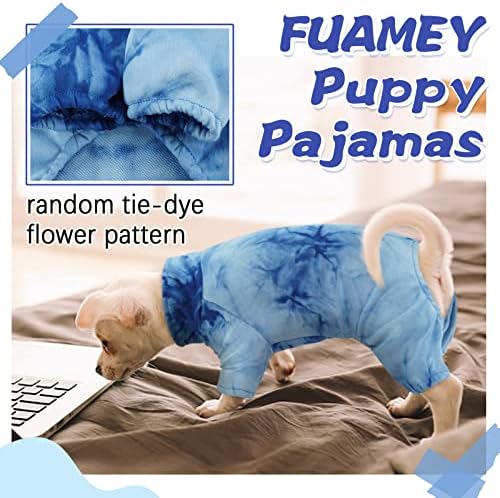 Пижами за кучета FUAMEY, Пуловер с яка за кученца Вратовръзка Боядисват, Дрехи за малки Кученца за момичета