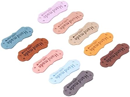 Кожени етикети Shanrya, многоцветен етикет от устойчива на износване полиэстеровой на кожата, за подаръци, за бижута, за плетене, за картички