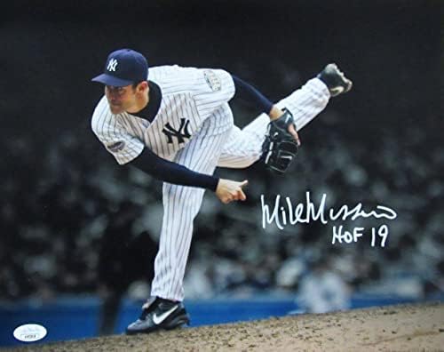 Майк Муссина КОПИТО С автограф / Фотография Inscr 11x14 Ню Йорк Янкис JSA 177094 - Снимки на MLB с автограф