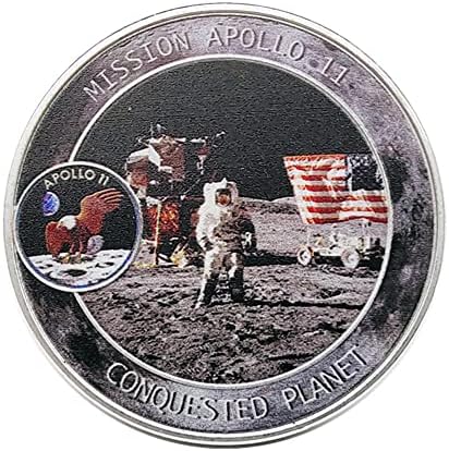 Усвояване на пространството за Кацане на Човек на Луната Космическа Монета Авиационна Възпоменателна Монета