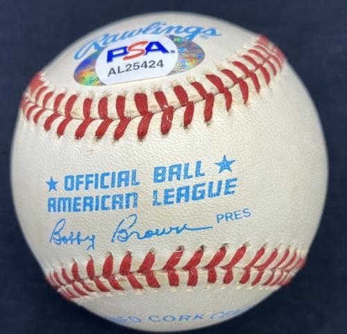 Сом Хънтър Янкис 1978 Подписан Бейзболен PSA / Бейзболни топки с ДНК-автограф