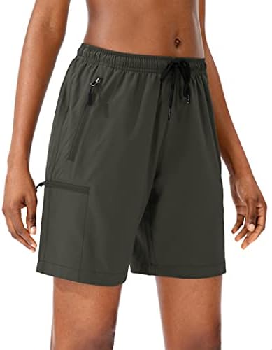 SANTINY Дамски Туристически Панталони-Карго, бързо съхнещи Леки Летни къси Панталони за Жени, за Пътуване, за