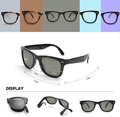 Удобни за носене поляризирани мини—сгъваеми слънчеви очила - Са идеални за носене в джоба, колата или чанта