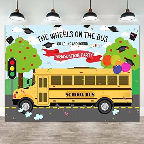 Лофарис Бала фон Клас 2023 година Колелата на автобус Ходят кръг след кръг Училищен автобус Поздравителна снимка