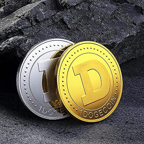 Generl 2 БР-1 унция Възпоменателна Монета Dogecoin 2021 г., Позлатен, сребърно покритие, Колекционерски монети