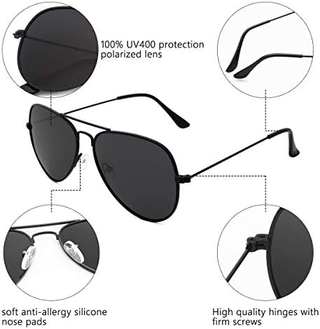Слънчеви очила Livhò за Мъже И Жени Авиаторски Поляризованное Метално Огледало UV 400 Защита Лещи