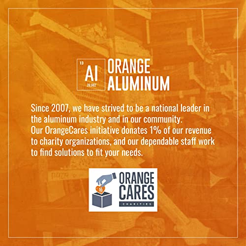Алуминиева Z-образна каишка от Orange Aluminum, Метална Рельсовая екструзия с Двухугольным Z-образен профил, 1-1/8 x 1-1/8 x 1/16, с дължина 72 инча
