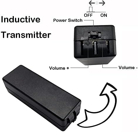 vcxn Bluetooth Tansmitter се Свързва с мобилния си телефон, Индуктивно Предава аудио към Невидима безжична слушалка