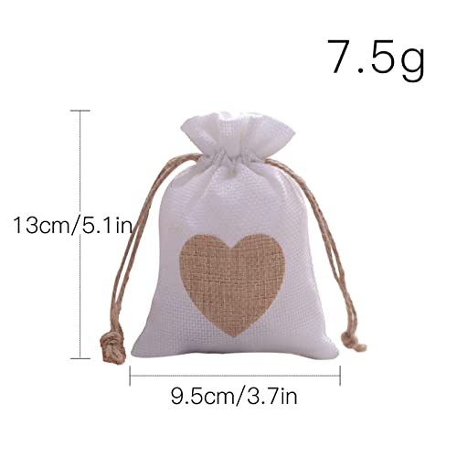 Торби от Зебло 3,7 x5,1С завязками във формата на Сърце, Подарък чанта от Зебло, Пликове за Бонбони, спално