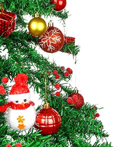 Sewroro Куки с Орнаменти за Коледната Елха 300 бр. Куки С Коледните Орнаменти, Метална Тел, Закачалки С Коледните