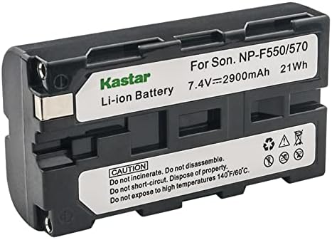 Kastar 2-Pack NP-F550/NP-F570 Подмяна на батерията и стена зарядно устройство ac адаптер за карбонового плъзгача