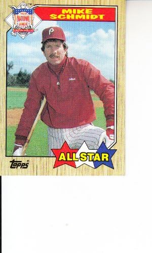 1987 Topps Baseball 597 Майк Шмид All Star Филаделфия Филис