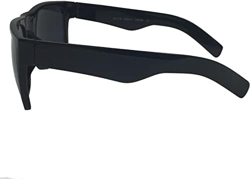 Мъжки слънчеви очила grinderPUNCH XL в Голяма Широка Рамка, Черен на Цвят - Много Големи Квадратни 148 мм