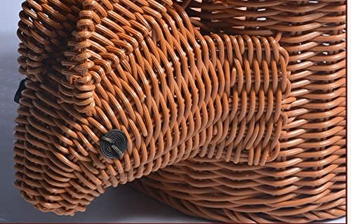 Нова ракита кошница от ратан ръчно изработени, имитирующая cartoony през цялата заек под формата на корема, ратанови кошница за начало на работния плот, количка за заку