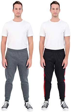 Мъжки Спортни Панталони за джогинг отвътре Unipro, 2 опаковки, Активни Ежедневни Спортни Панталони с Джобове,