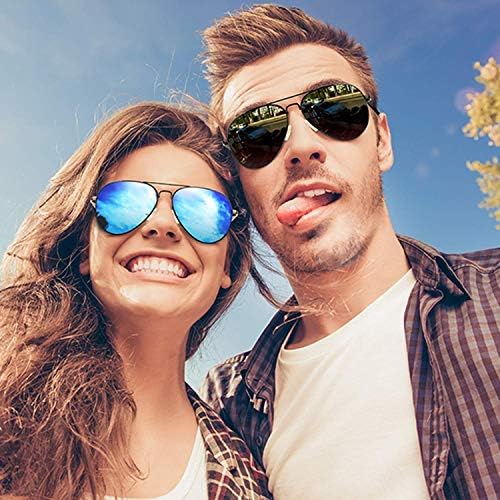 Слънчеви очила-авиатори DADA-PRO за Мъже И Жени, Поляризирани Ретро-Vintage Слънчеви очила с Огледално за управление, Защита от uv