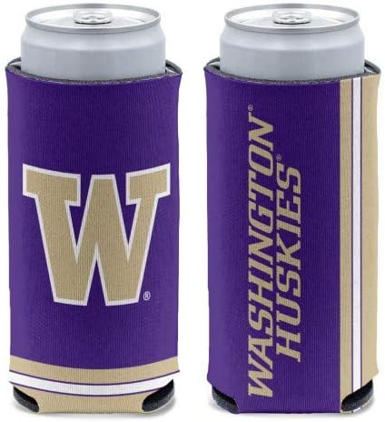 WinCraft NCAA Washington Huskies Slim Can Cooler, Командирите на Цвят, Един Размер