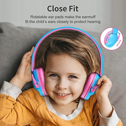 Защитни Слушалки за Защита на Ушите на децата, Защитни Слухови Апарати с Шумопотискане за Деца, Регулируеми