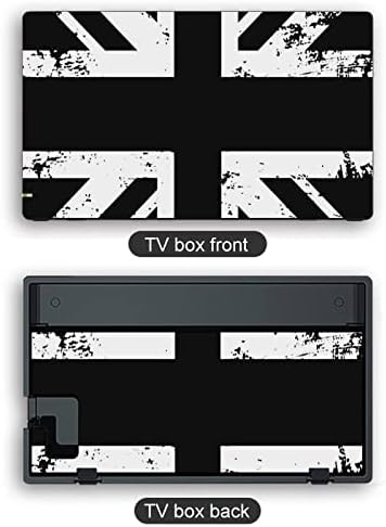 Бял и Черен Британски Флаг Симпатичен Модел Стикер за Кожата Пълна Обвивка Защитен Стикер за Кожата за Ключа