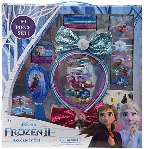 Комплект аксесоари Дисни Frozen Princess Elsa - Четката, Щипки за коса, Дъвка, Териери, Щипки за коса-Ключалки,