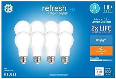 Флуоресцентни лампи, с регулируема яркост на GE Refresh 40 Вата с еквалайзер (8 бр)