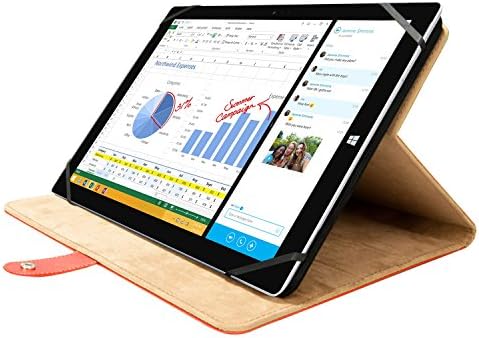 Калъф-поставка ECCRIS Arthur Bookstyle за таблет Microsoft Surface Pro 3 е 12 инча, Червен