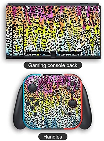 Цветен Стикер с Ключа на кожата на Леопард, Симпатичен Модел, Пълна Защита на кожата за Nintendo Превключвател