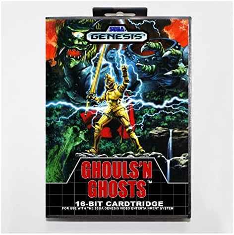 Игри касета GF 16 Bit Sega MD с търговия на дребно скоростна кутия - Игрална карта Ghouls 'N Ghosts, подходяща
