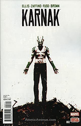 Karnak 2 VF / NM; Комиксите на Marvel | spin-off Нелюди на Уорън Елис