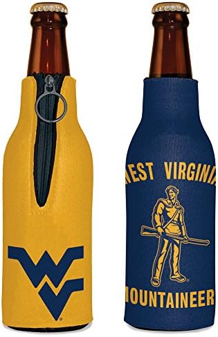Охладител за бутилки WinCraft NCAA West Virginia Mountaineers, Цветовете на отбора, Един Размер