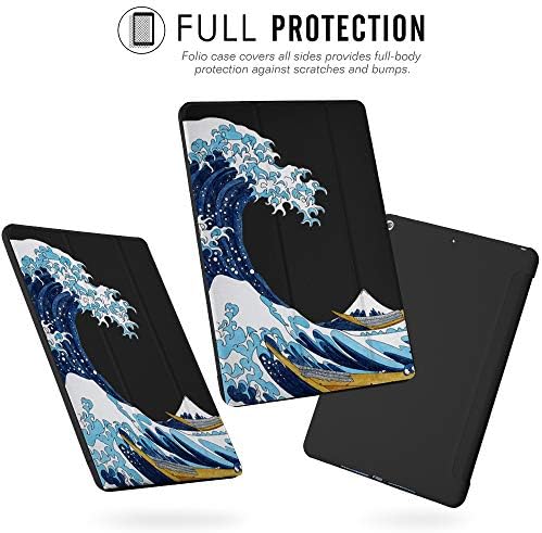 Калъф JOYLAND Cartoon Wave Pad Case за iPad 5-ти / 6-то поколение) Черен Калъф Sea Wave Със Защита От Надраскване,