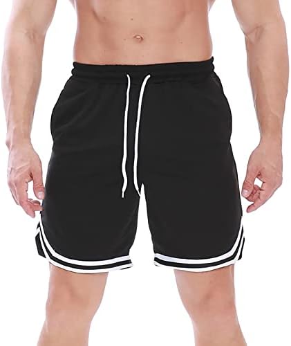 Мъжки Спортни къси Панталони Ymosrh Класически Намаляване с Завязками, Летни Плажни къси Панталони с Еластичен