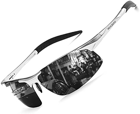MOORAY Мъжки Поляризирани Спортни Слънчеви Очила С Защита от Uv Слънчеви Очила за Мъже Колоездене Шофиране Риболов