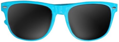 Бухал Ретро от 80-те Vintage Слънчеви Очила с Цветни Рамки Дымчатое Огледало, Прозрачни Лещи на Марката