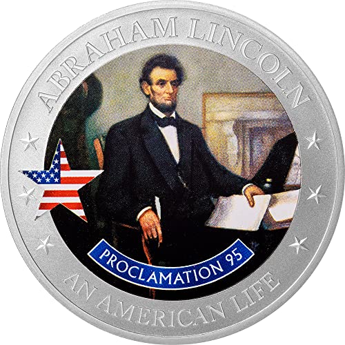 2022 DE Американски живот PowerCoin Прокламация 95 Ейбрахам Линкълн Градуированная Сребърна монета Ms70 1/2
