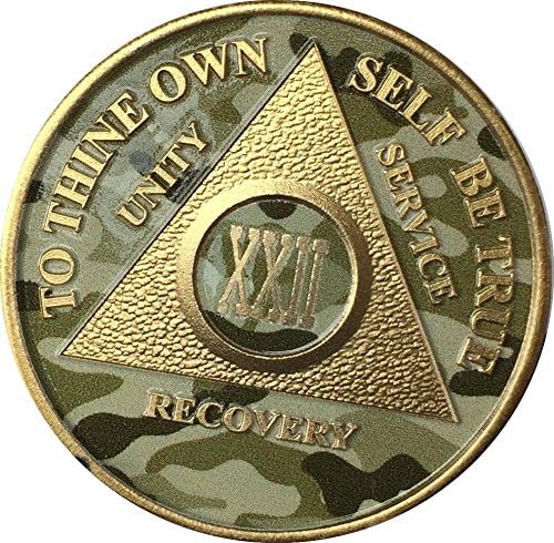 22-Годишният Камуфляжный Медальон AA с Позлатените Юбилеен Чип Камуфляжного Цвят