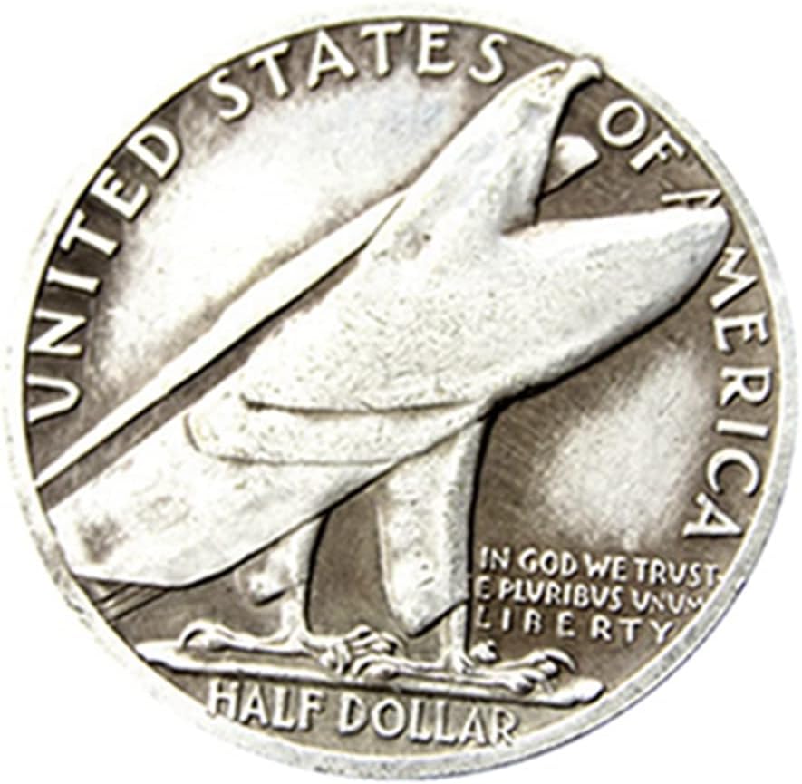 Възпоменателна монета в полдоллара САЩ 1936 Г Чуждестранна Репродукции Със Сребърно покритие Източник