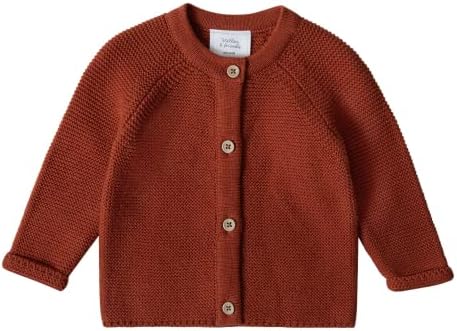 Вязаный детска жилетка Stellou & friends | Детски пуловер от Фина тел Унисекс за Новородени, Бебета и малки