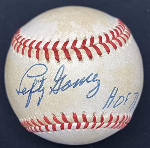 Левти Гомес КОПИТО 72 Бейзболни топки с автограф на JSA LOA - Бейзболни топки с автографи