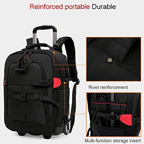Чанта за камера към количката WETYG, Водоустойчив Професионална чанта за фотоапарат DSLR, чанта за куфара, Видео, Фото, Цифрова раница (Цвят: както е показано, размер: L)